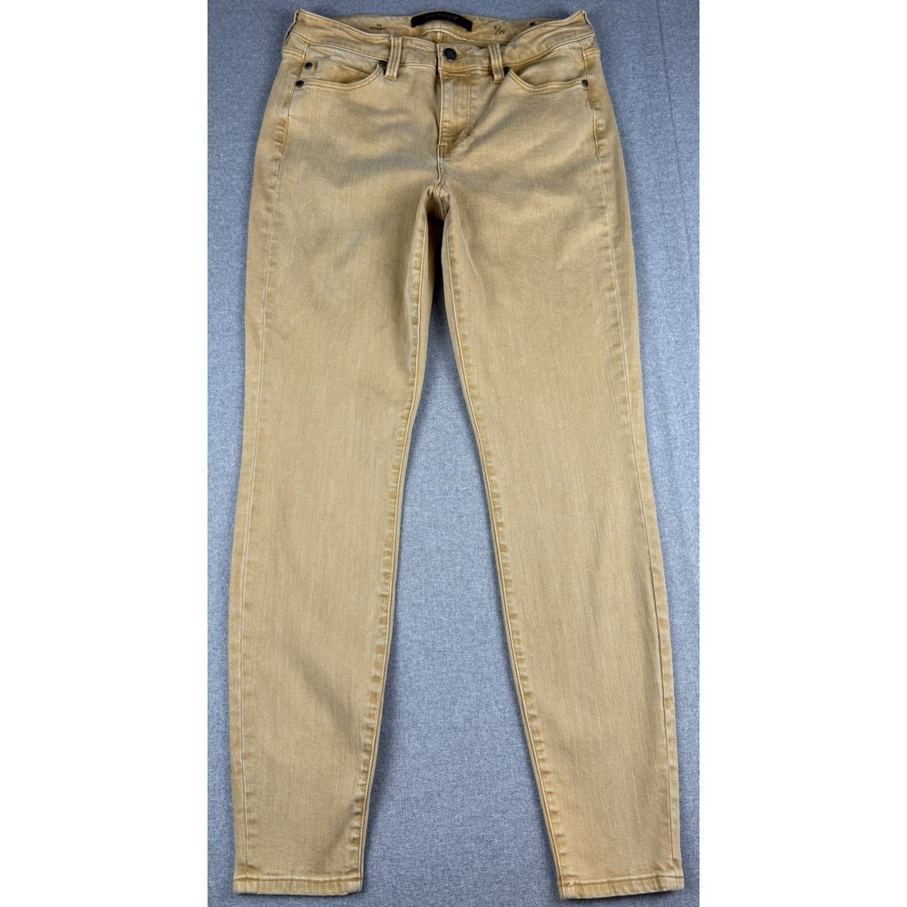 Liverpool The Skinny Jeans Womens 8 29 Tan Camel Mid Rise Stretch Denim